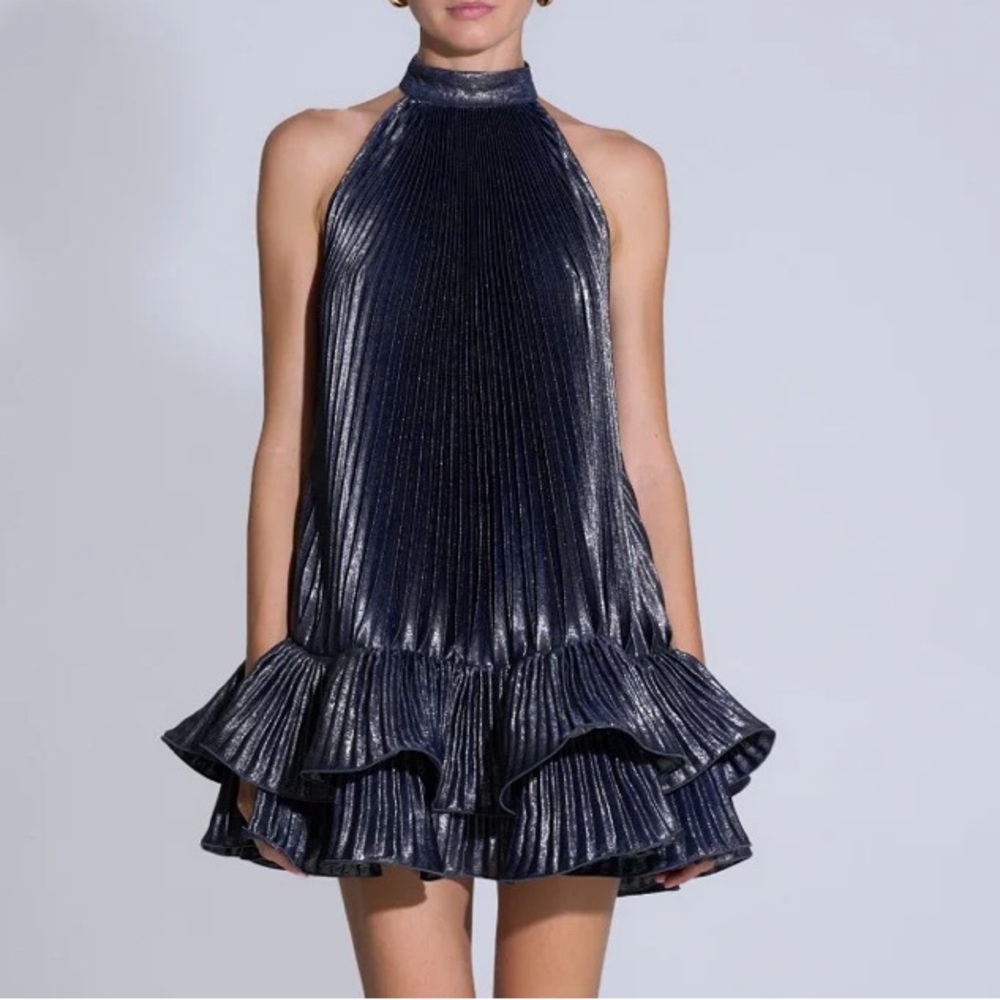 Soleil Mini Dress In Moonlight Shimmer